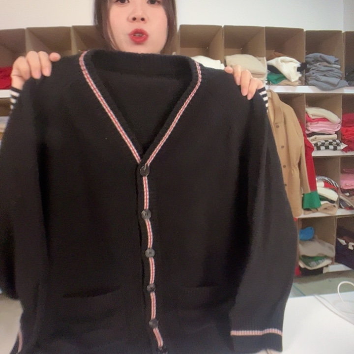 开衫加厚纯山羊绒假一赔三均码