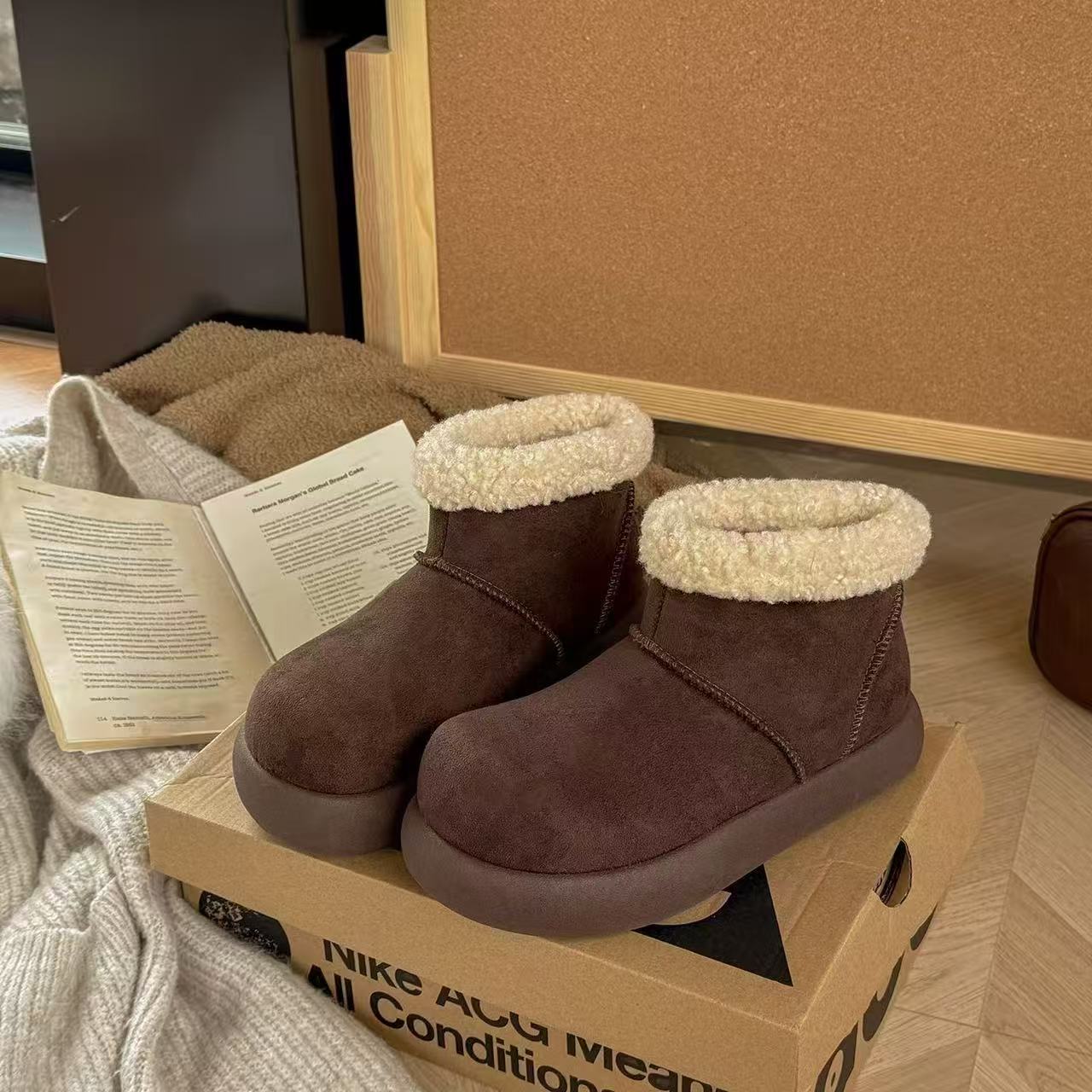 【有运费险】2025年时尚雪地靴女款加绒翻毛雪地靴雪地靴冬季TT029