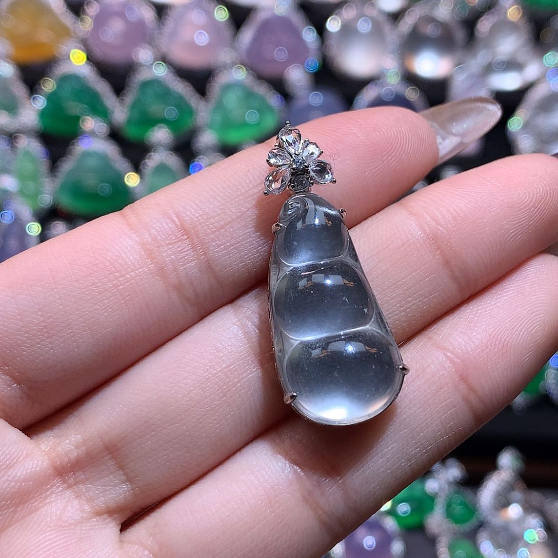 石英质玉颈饰银S925镶嵌一**木