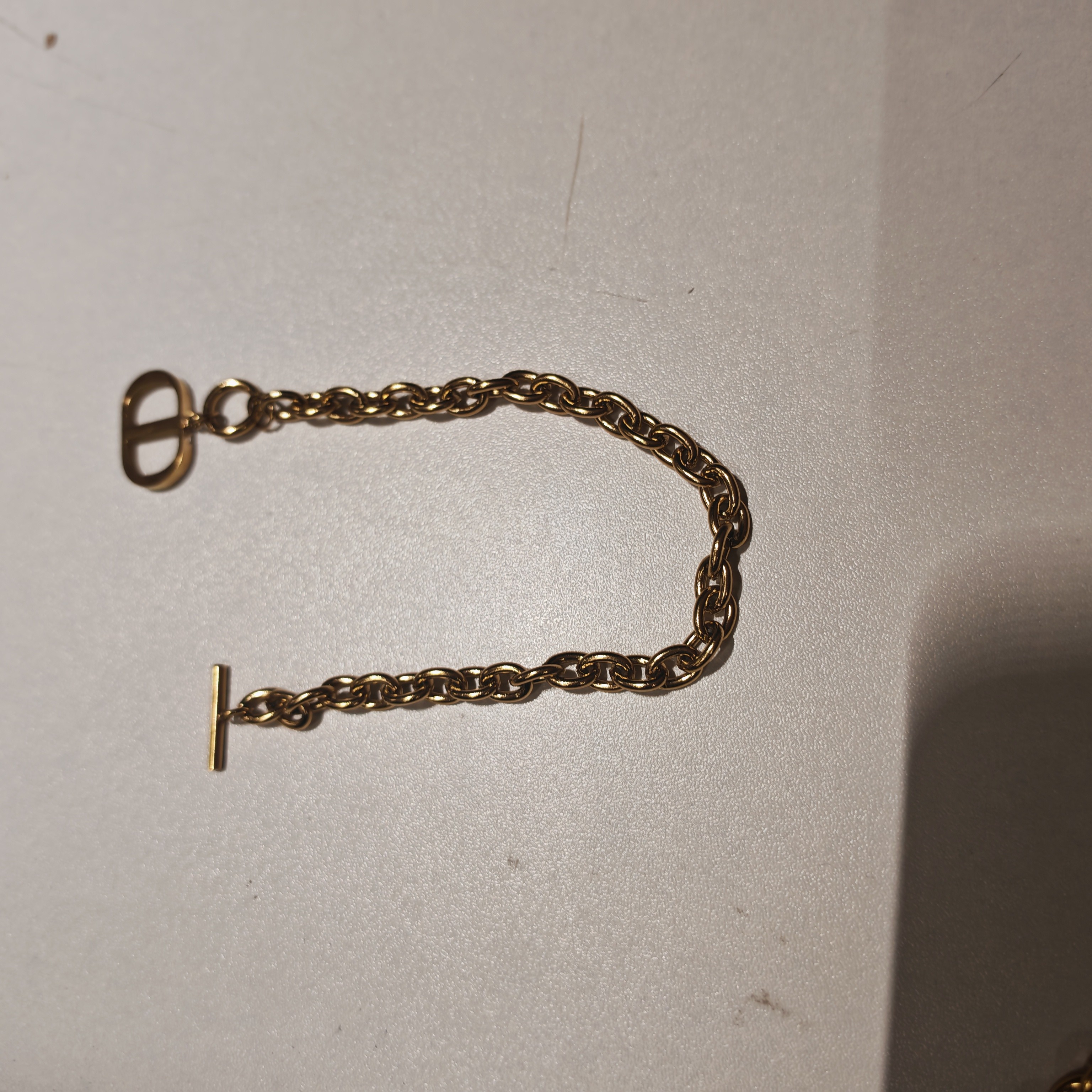 钛钢手链 钛钢手链猪鼻子款镂空百搭手链