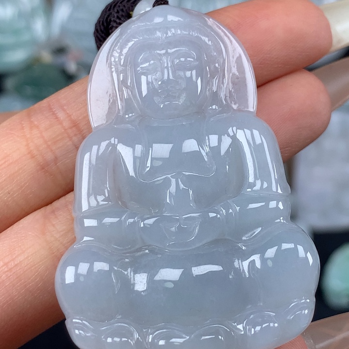 颈饰未镶嵌翡翠玉观音吊坠