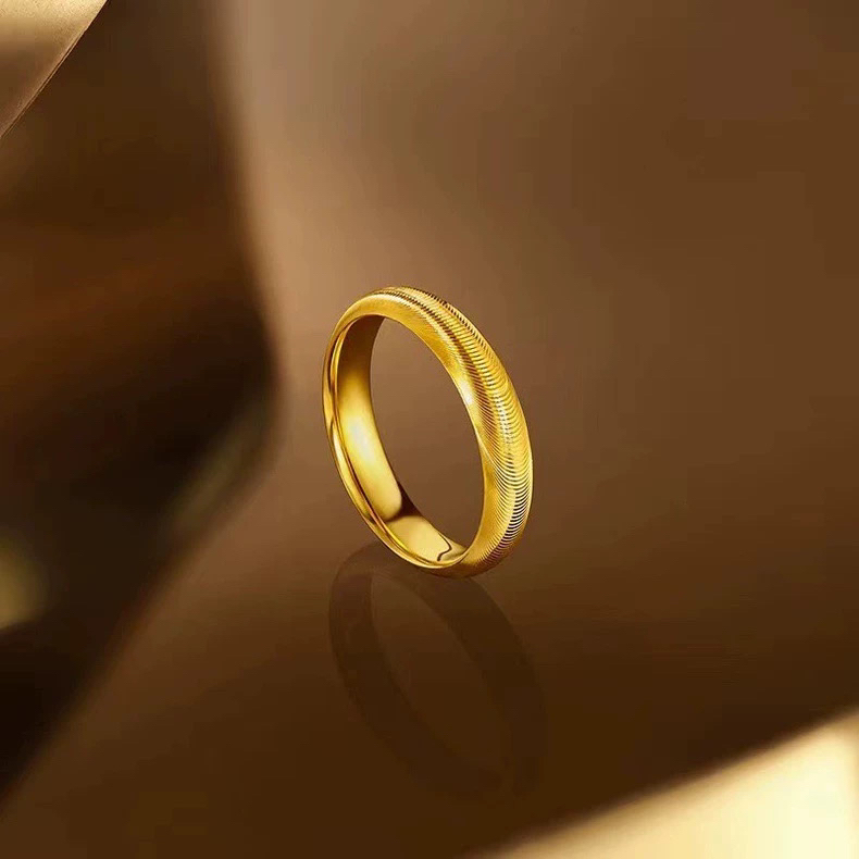     高定精工卡5N猫眼戒指男女同款时尚古法情侣对戒