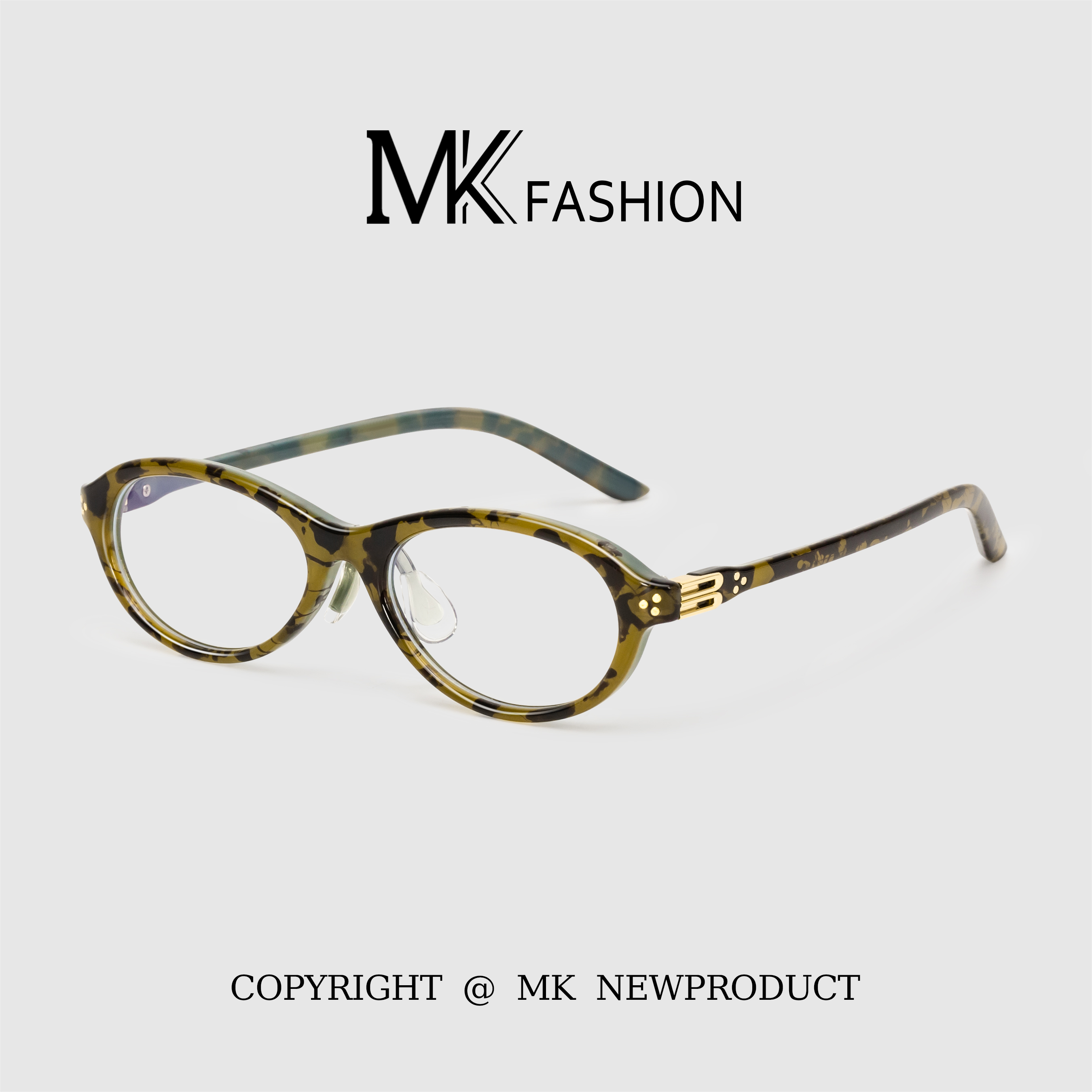 琥珀流光猫眼眼镜近视女欧美黑色复古风高级感椭圆小框素颜眼镜框