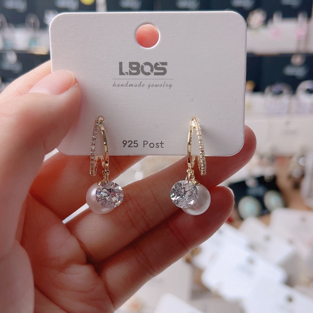 锆石纯铜合金耳环的