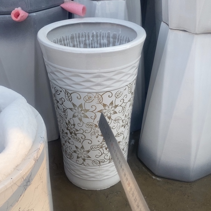 高腰白格子金叶大号口30/50