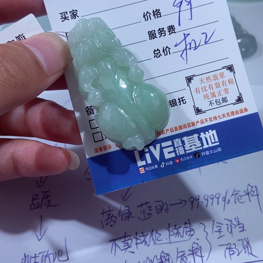 颈饰未镶嵌翡翠、**v