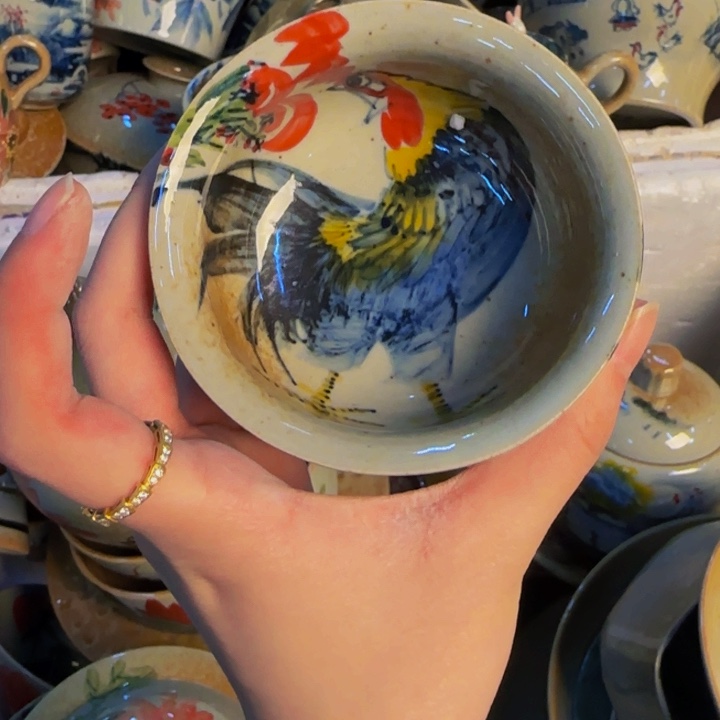 瓷片景德镇陶瓷手工手绘