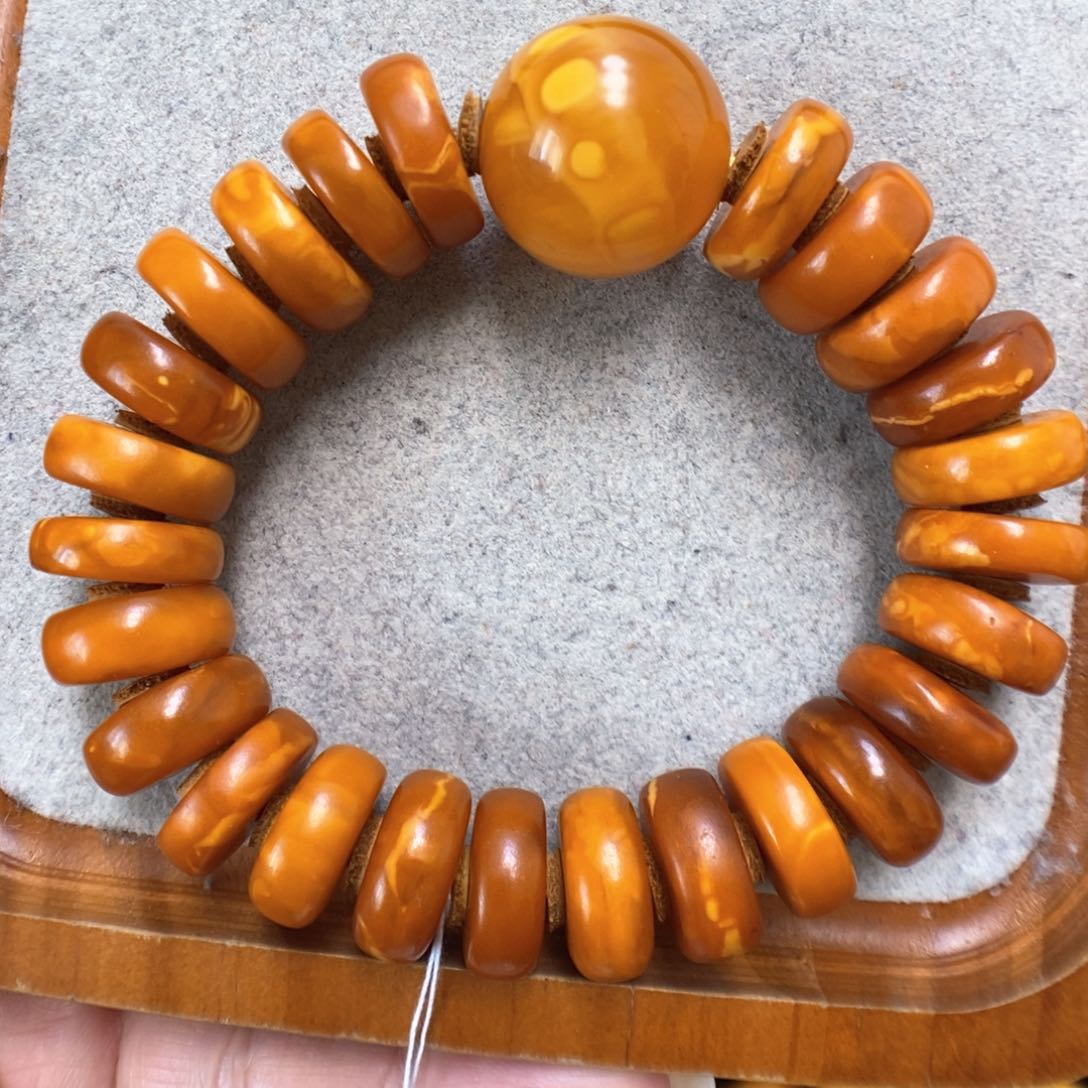 蜜蜡手串未镶嵌蜜蜡
