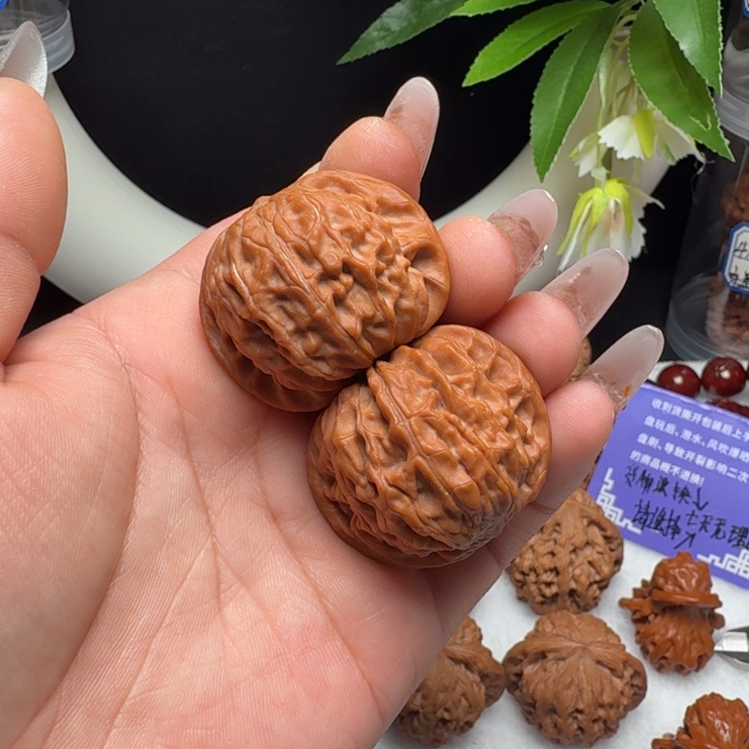 文玩核桃把件磨盘38