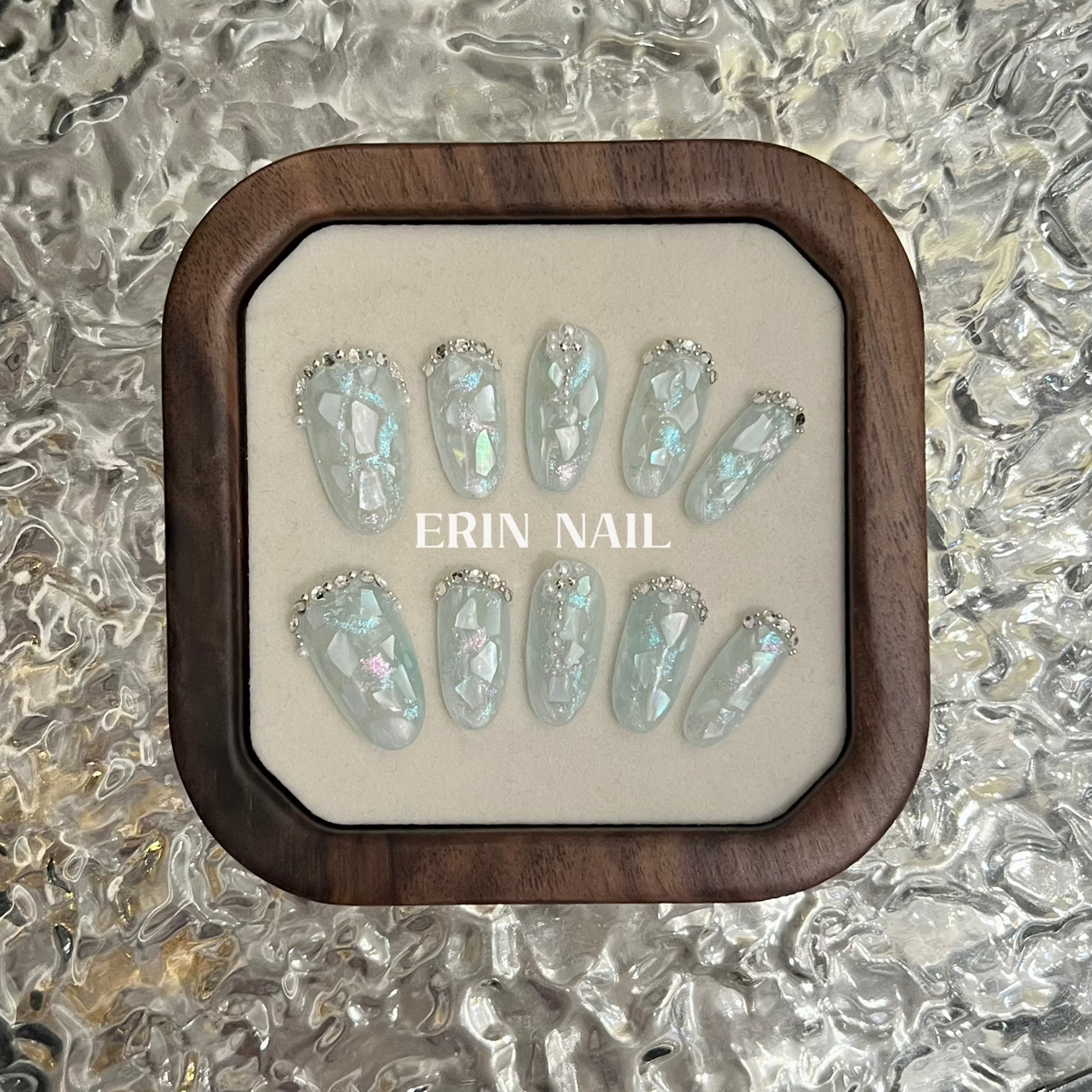 【ERIN NAIL｜碎片】醋酸爆闪穿戴甲（三色可选，备注甲型，默认短椭圆）