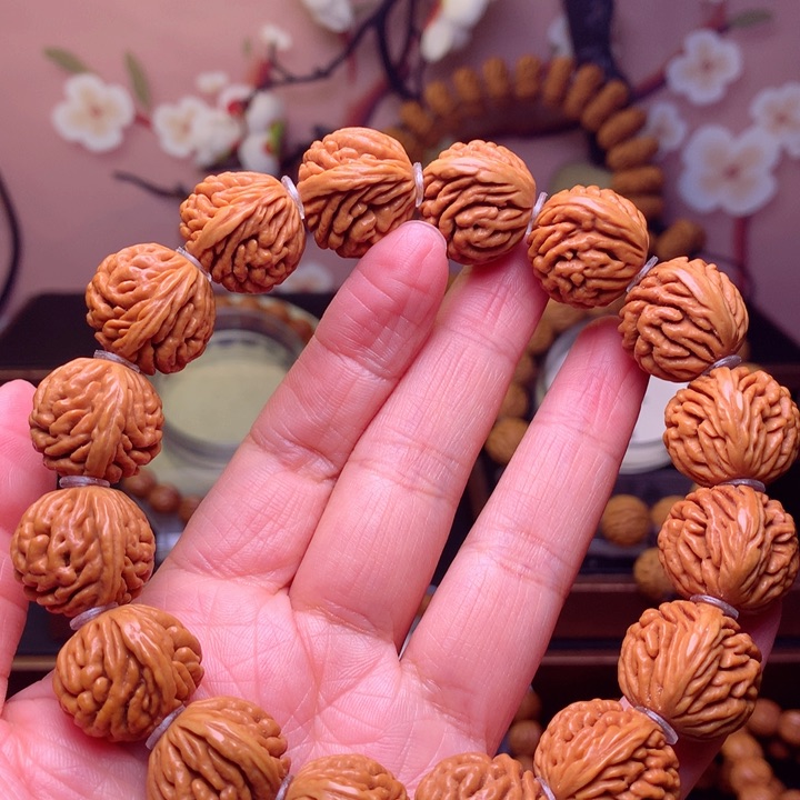 桃核手串龙纹桃核7