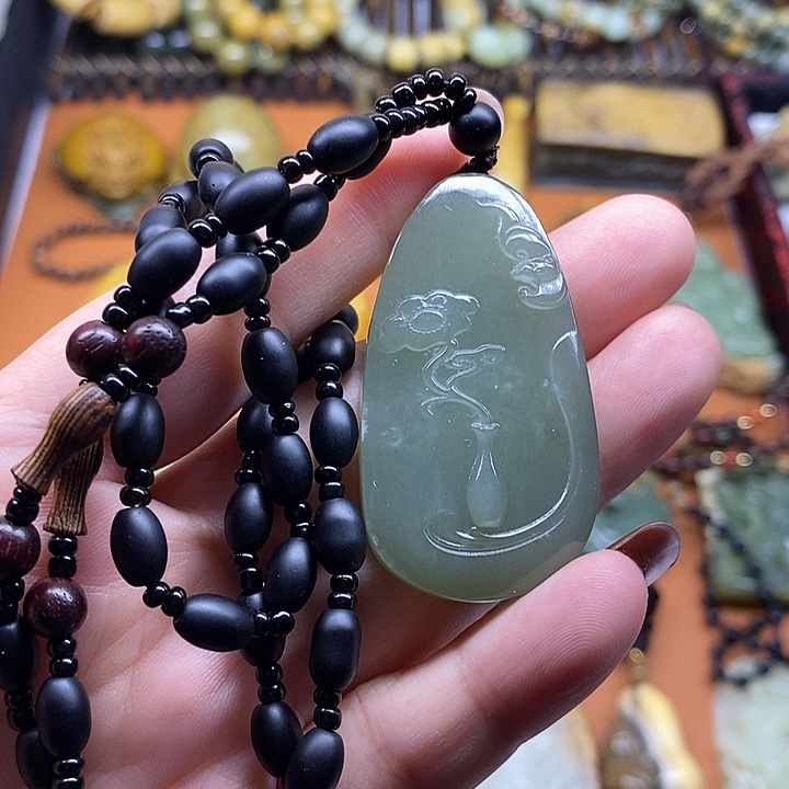 和田玉未镶嵌挂件