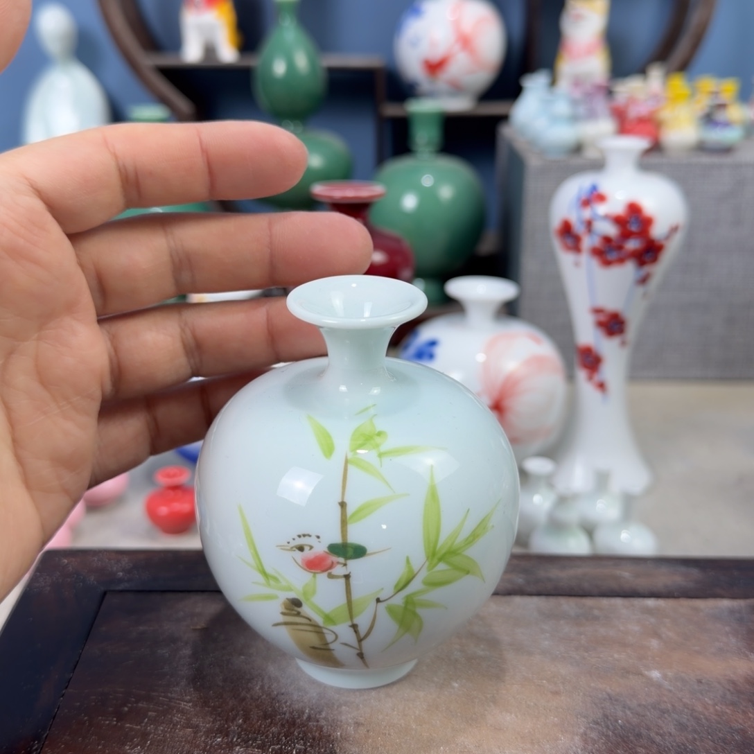 陶瓷手工小花器摆件