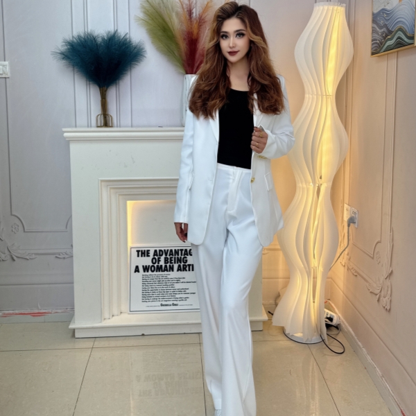 时尚套装显瘦气质网红高腰直筒休闲秋冬秋季百搭春季822