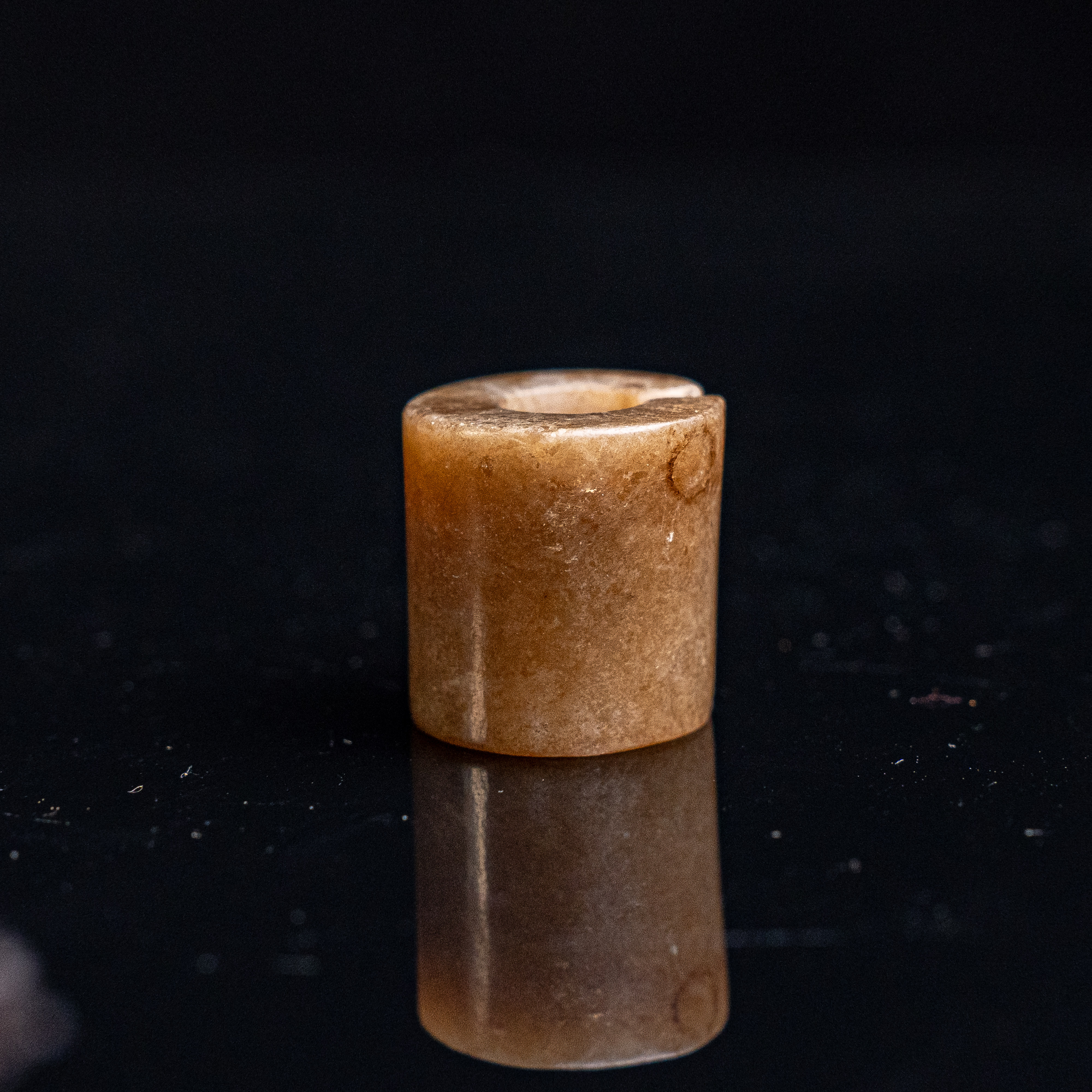 明代和田玉玉玦花件-LM