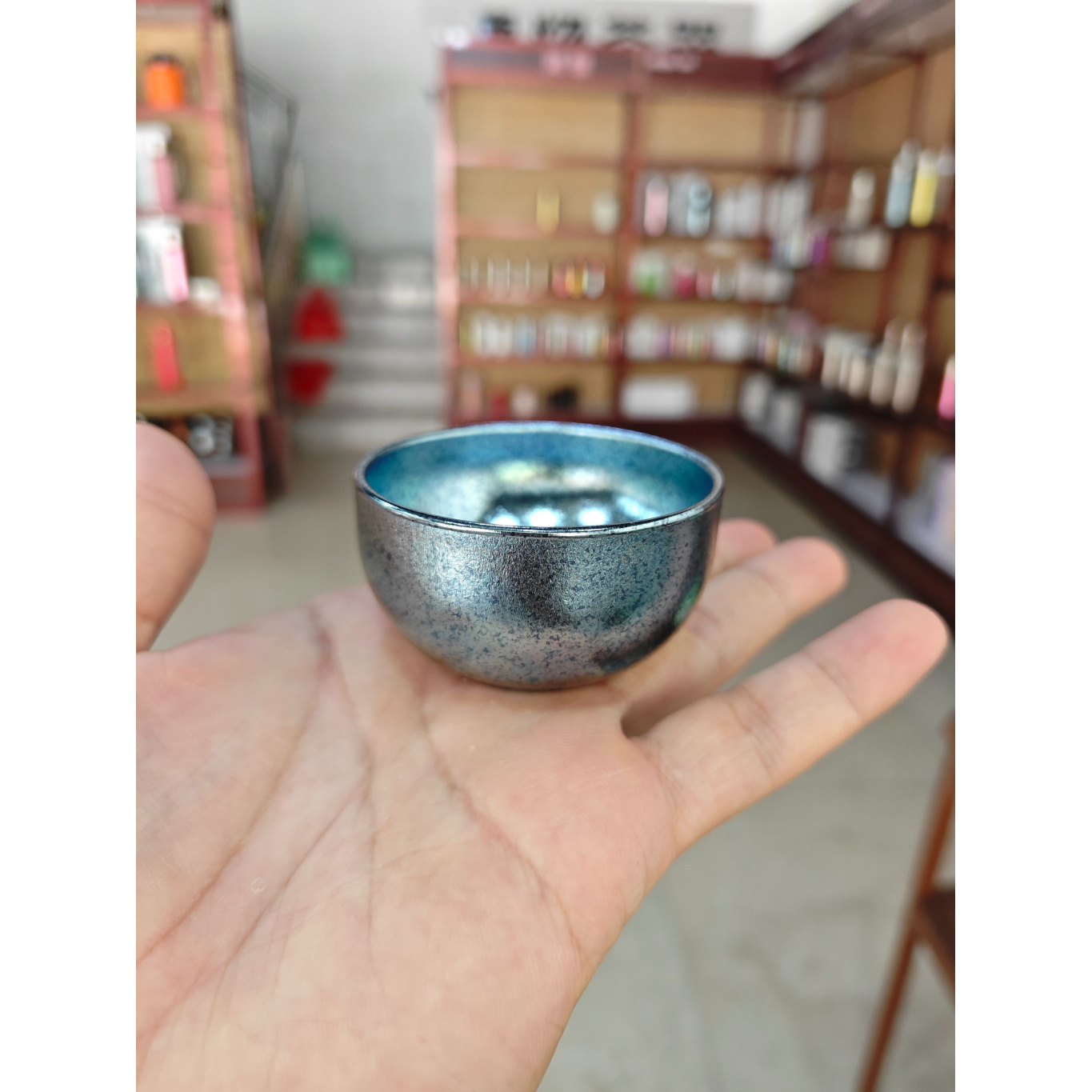蓝色茶杯主人杯DC-2544