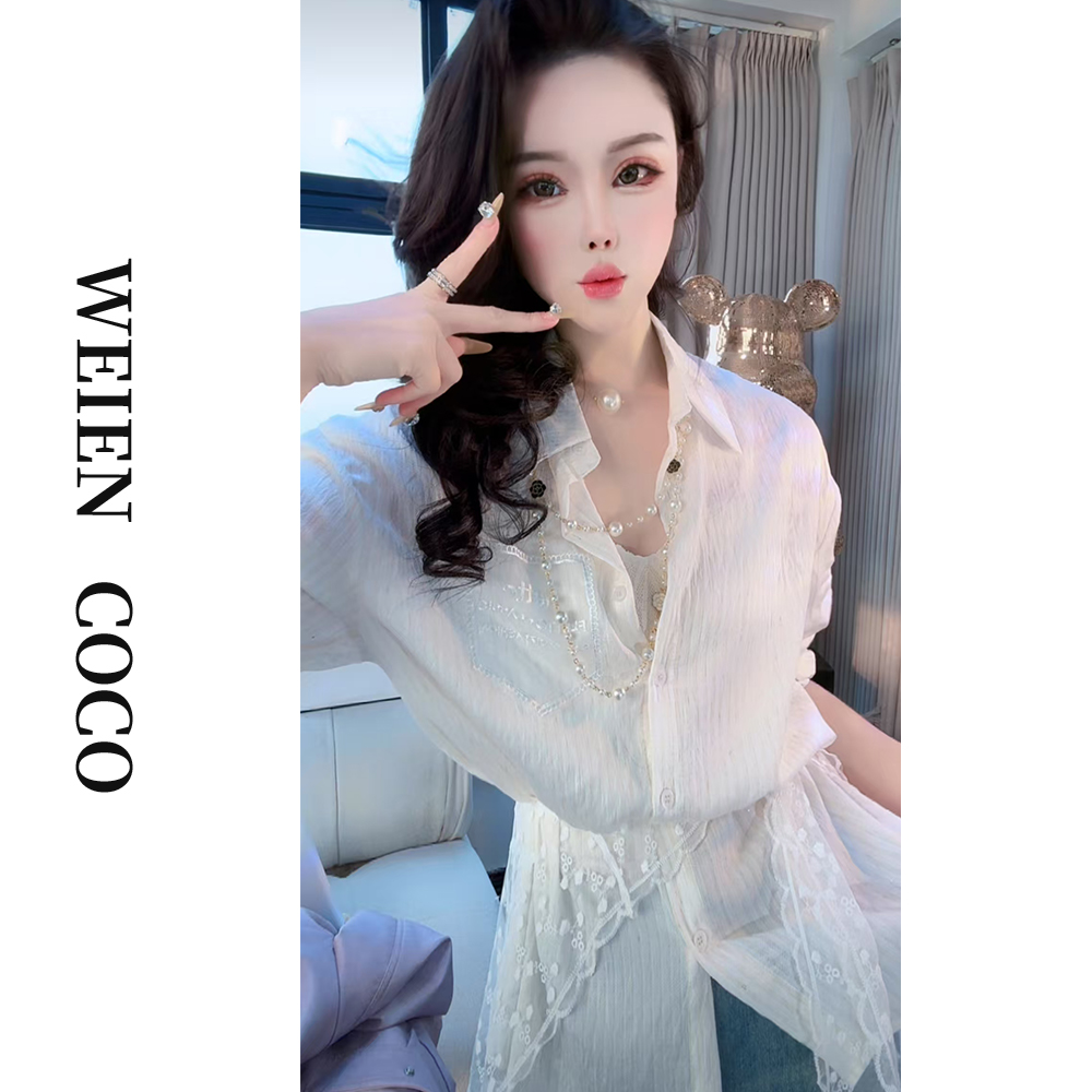 【薇恩COCO】气质显瘦修身百搭衬衣春夏新款S3392