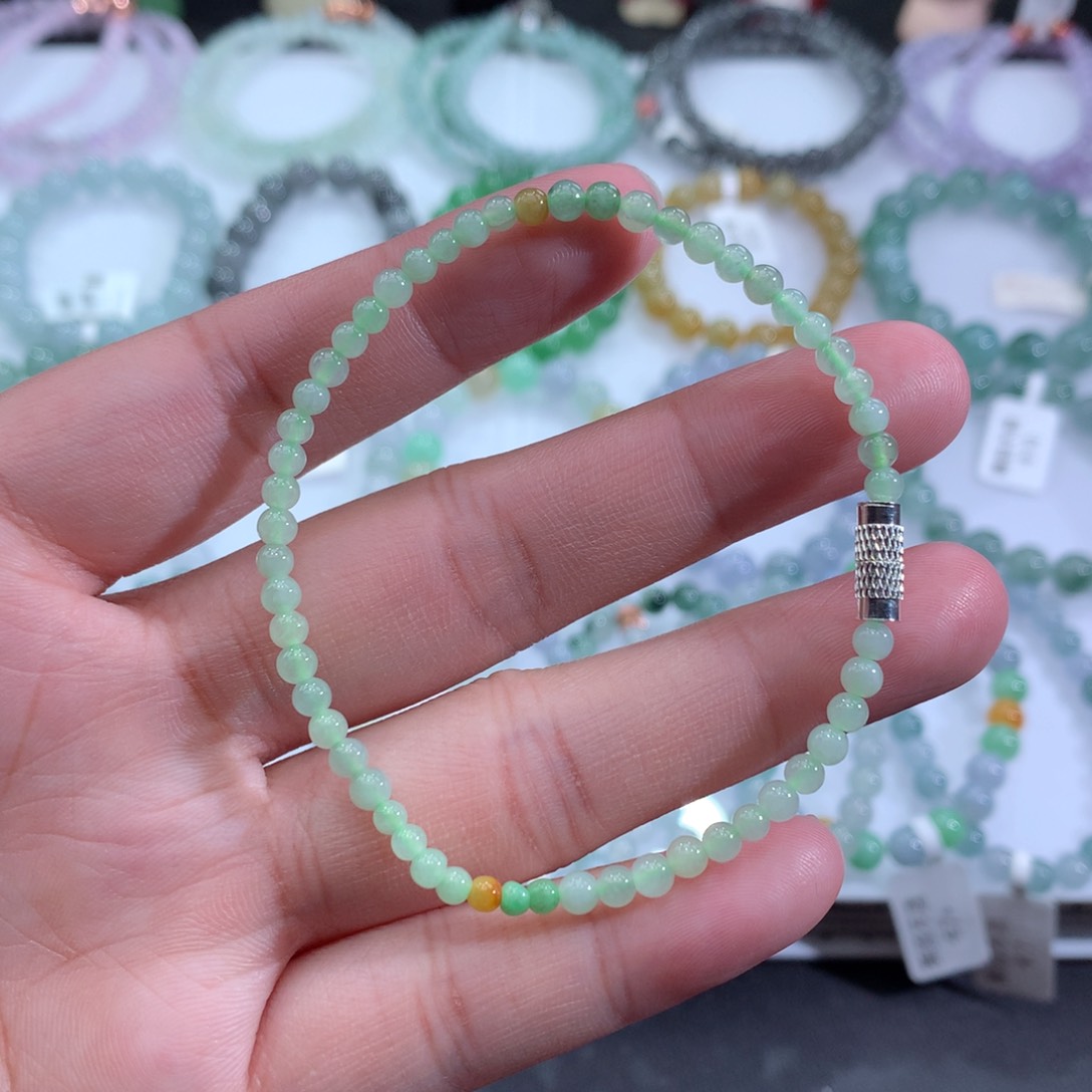 翡翠手链未镶嵌天然