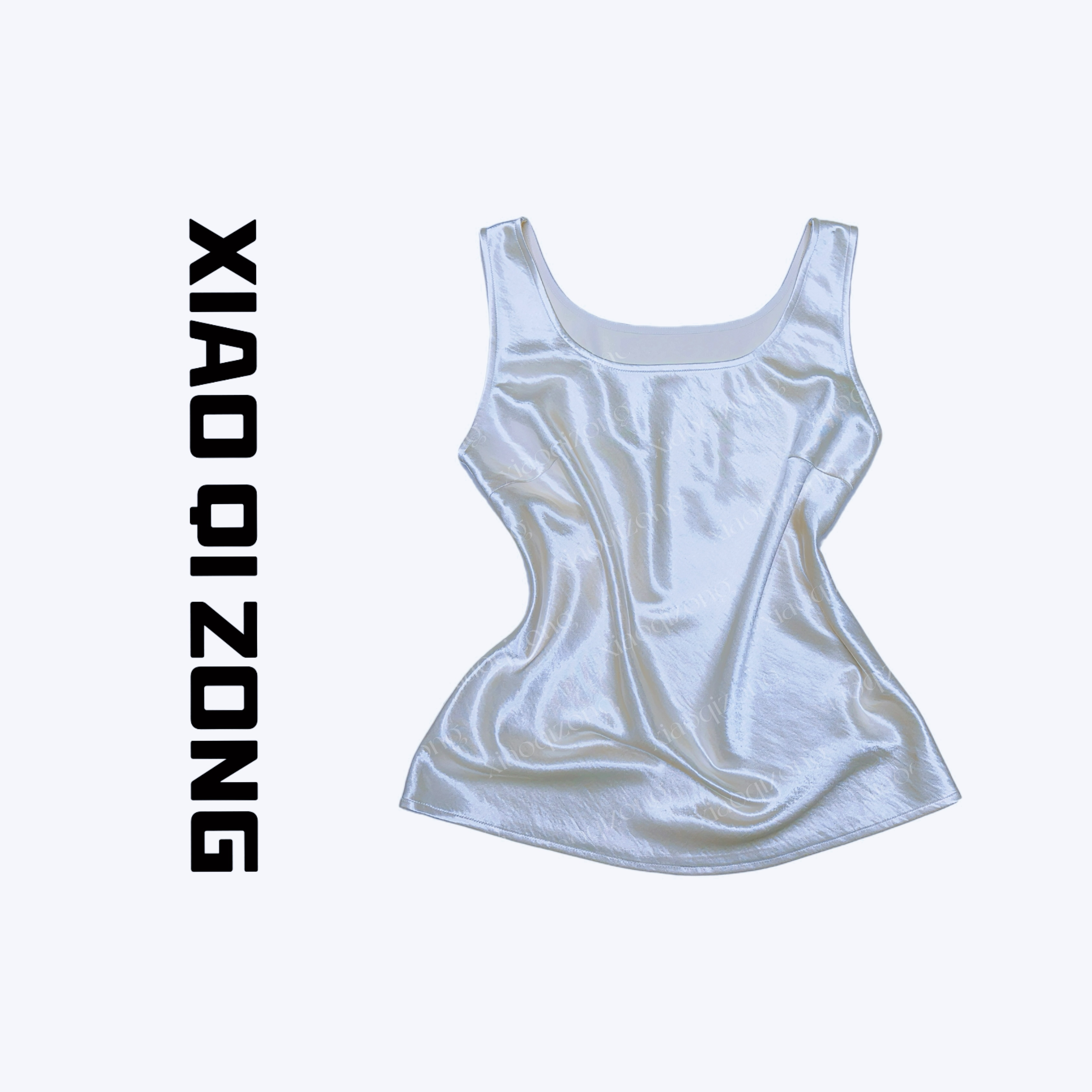 【小琪总】100重磅三醋酸吊带背心时尚气质修身显瘦吊带女66053