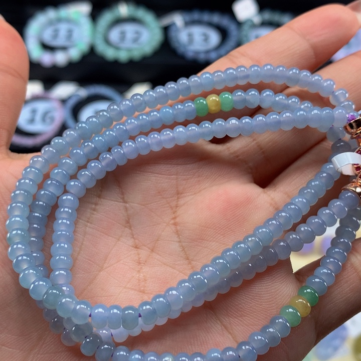 翡翠手链未镶嵌翡翠4+