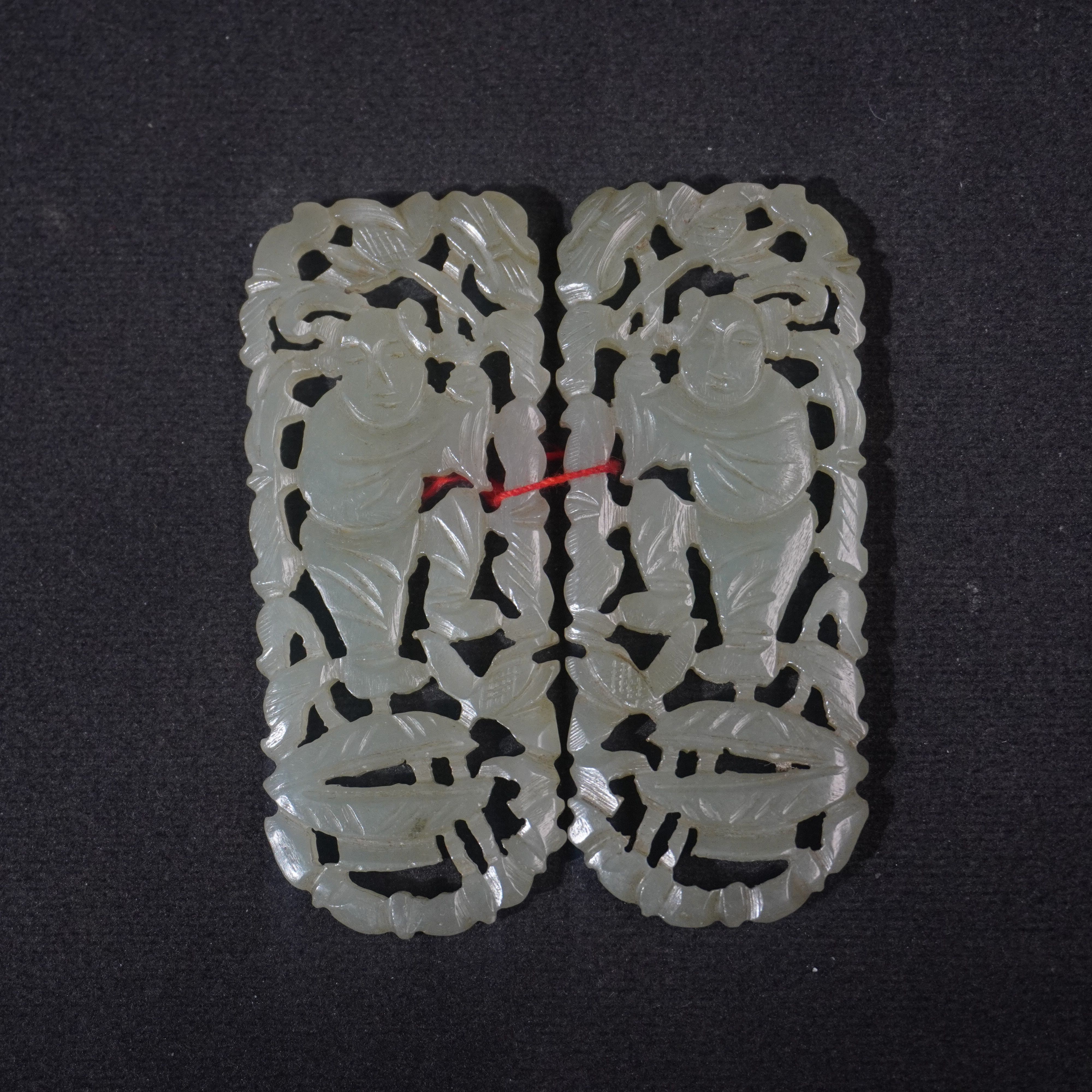 6NK44 清 和田玉花片