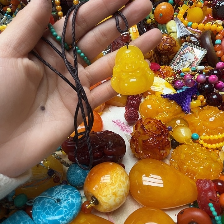 树脂制品2853.黄色佛公