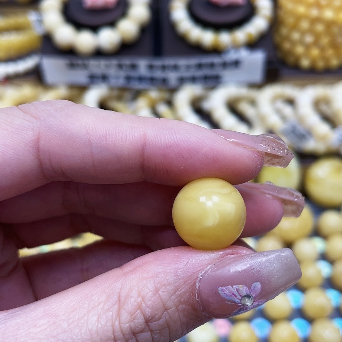 琥珀珠宝奇石未镶嵌14.9mm微瑕福利款