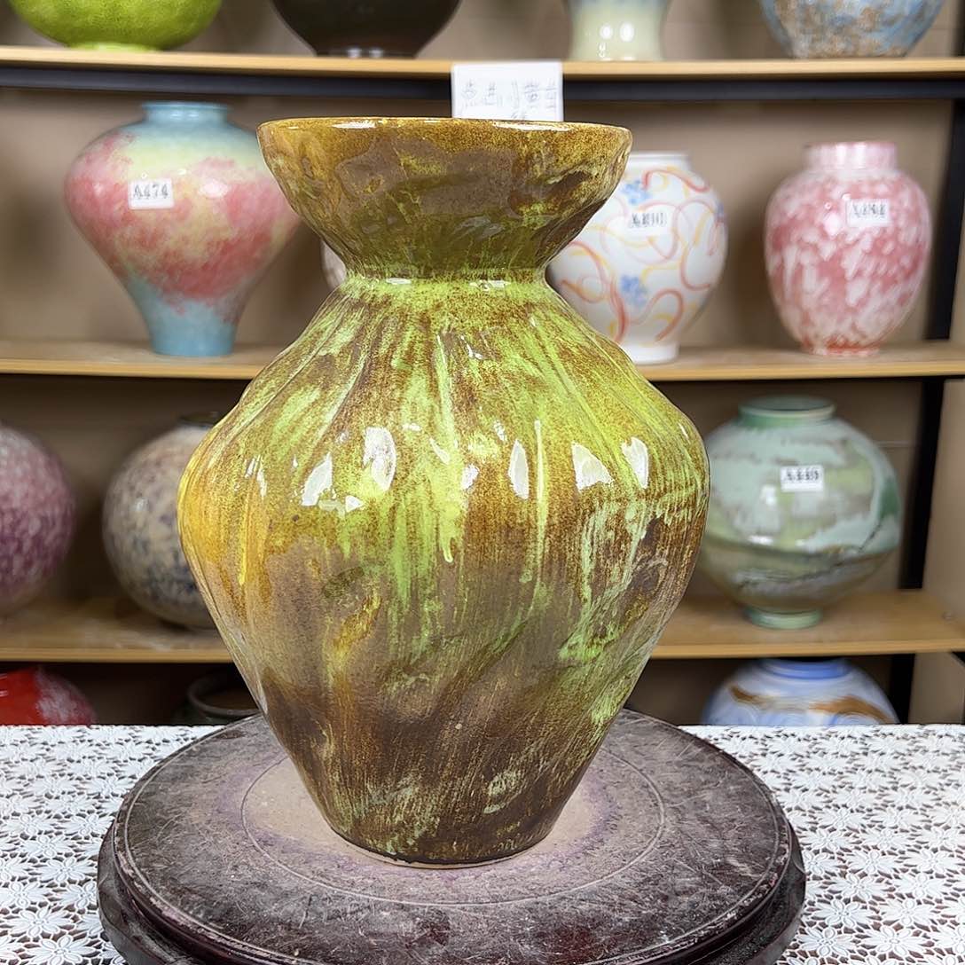 陶瓷128花瓶摆件创意的
