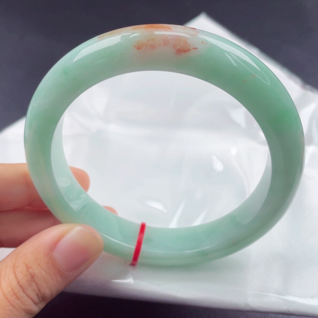 翡翠未镶嵌手镯6061正圈