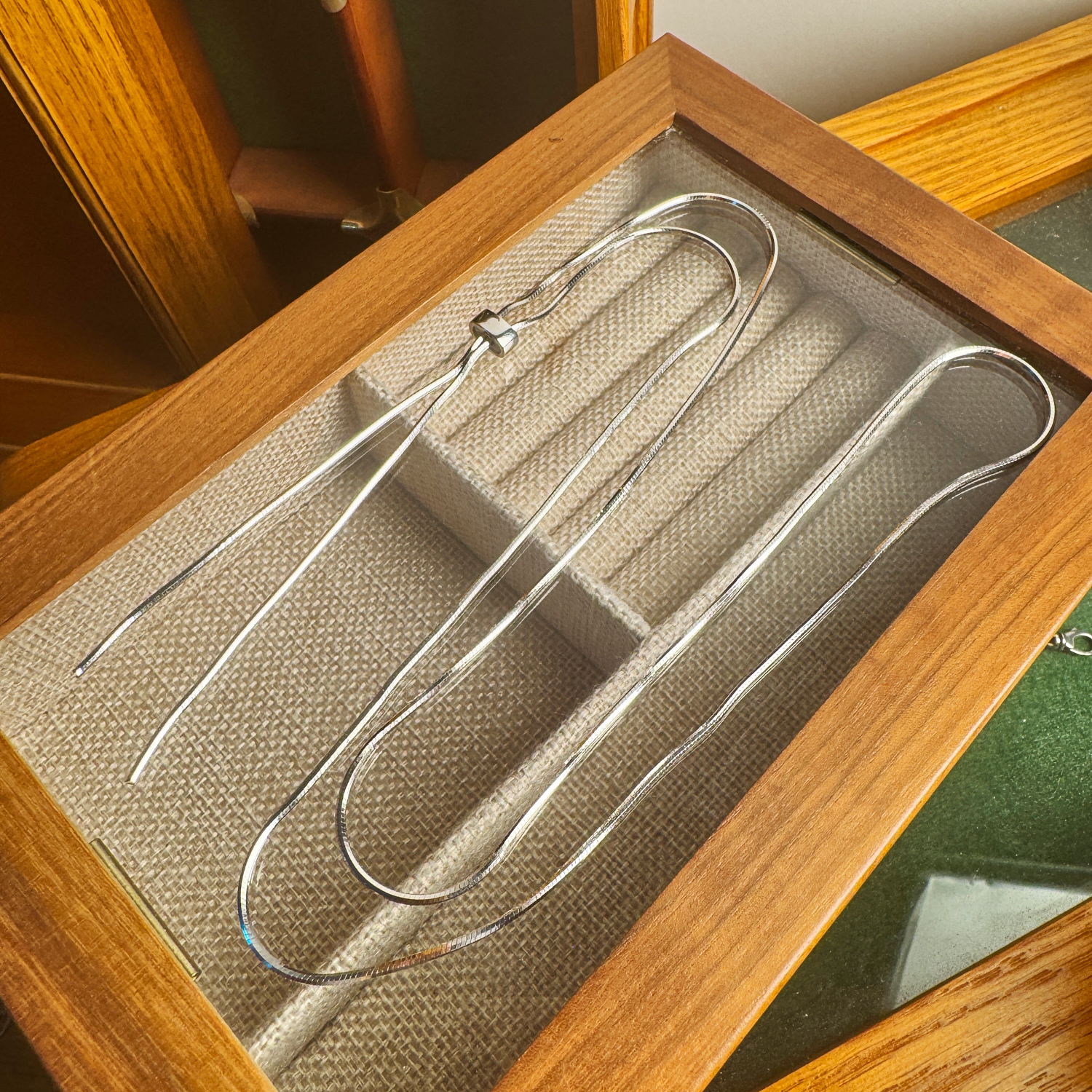 链子925银 95cm八角抽拉蛇骨链纯银s925银饰秋冬毛衣链新品2025