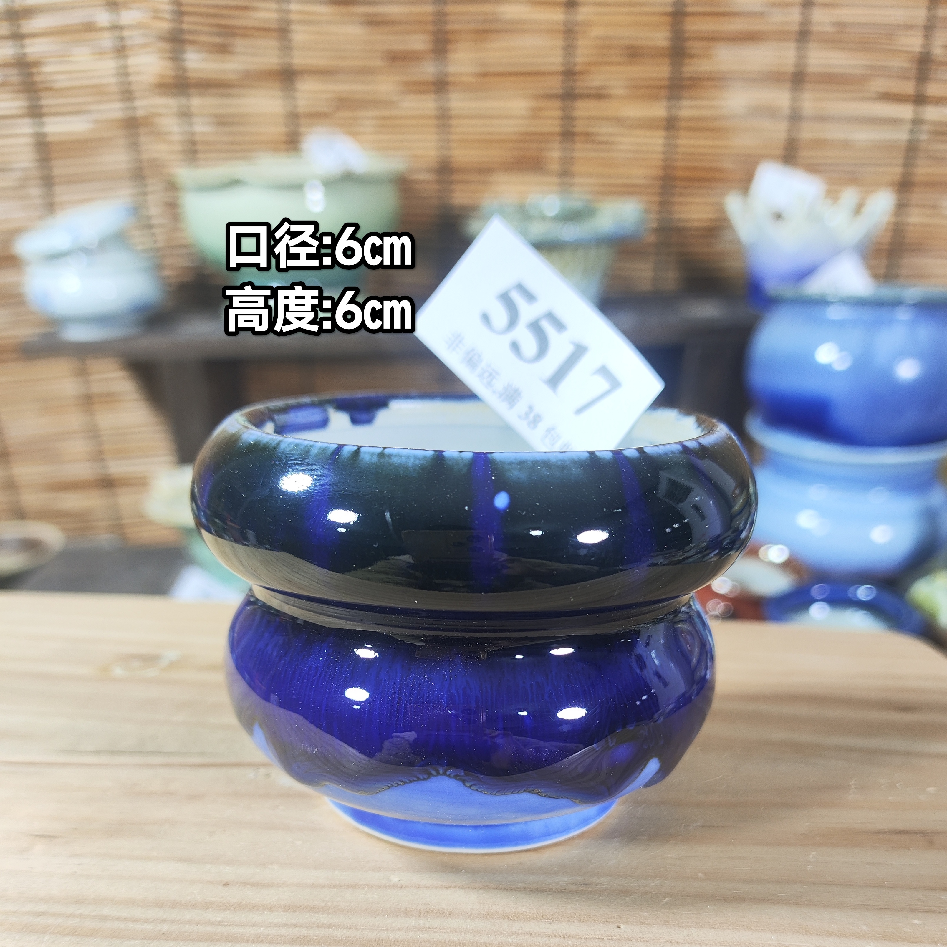 手工创意多肉花盆摆件迷你多肉花盆景德镇纯手工制做