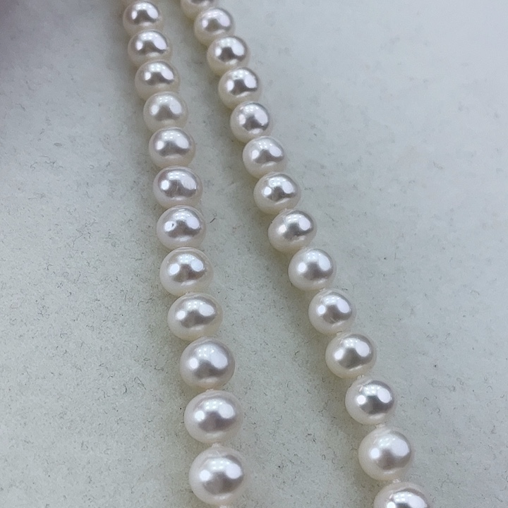 淡水珍珠颈饰银S925镶嵌7.8炫彩