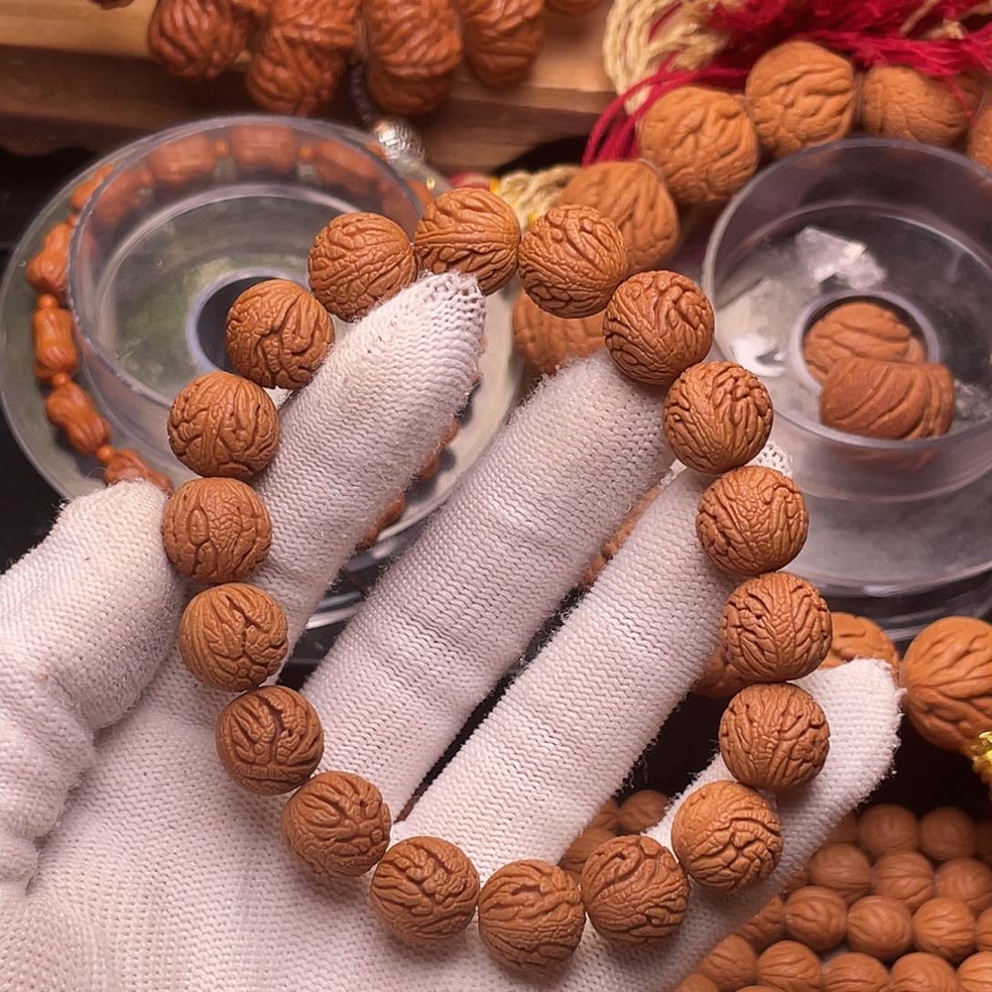 桃核手串绣球手串1.2