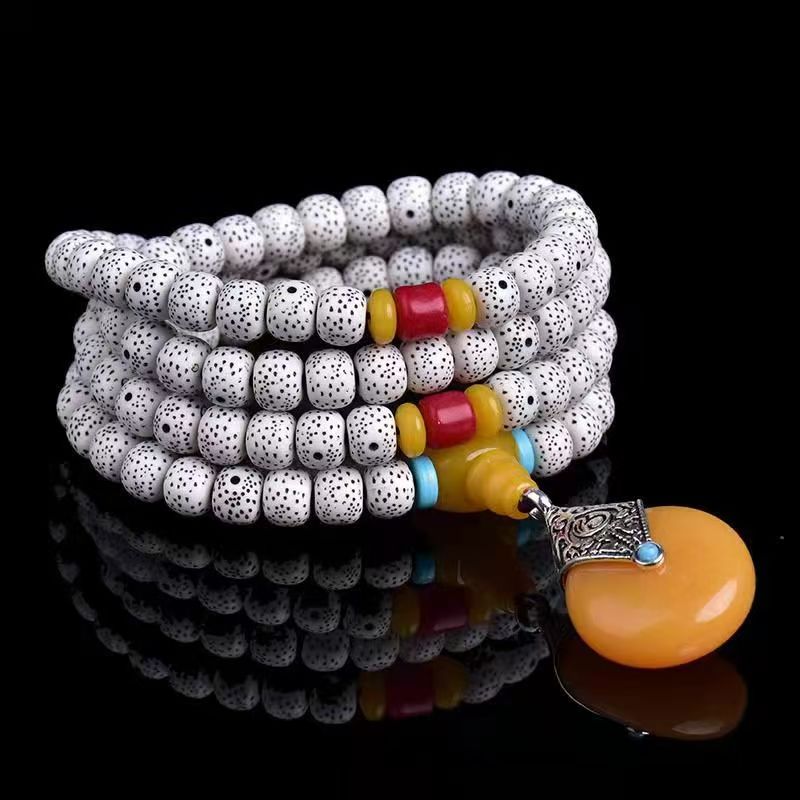 DZ- 911   时尚百搭款108颗黄吊坠