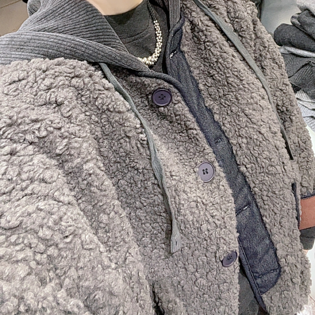 秋冬季羊羔毛外套女加厚保暖气质百搭小个子开衫上衣