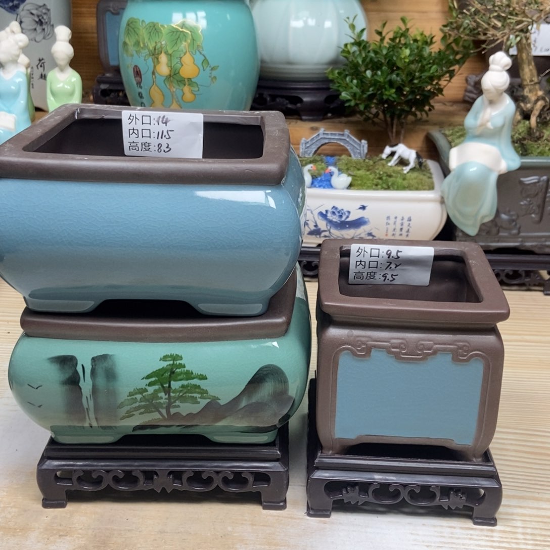 紫砂花盆陶瓷花盆陶瓷艺术