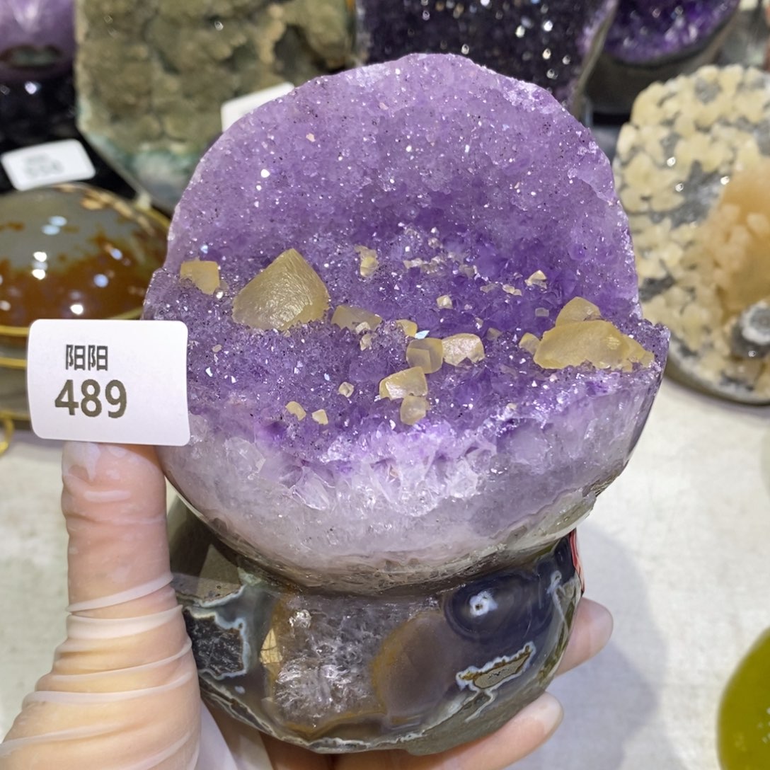 水晶大型摆件（非配饰）未镶嵌方解石