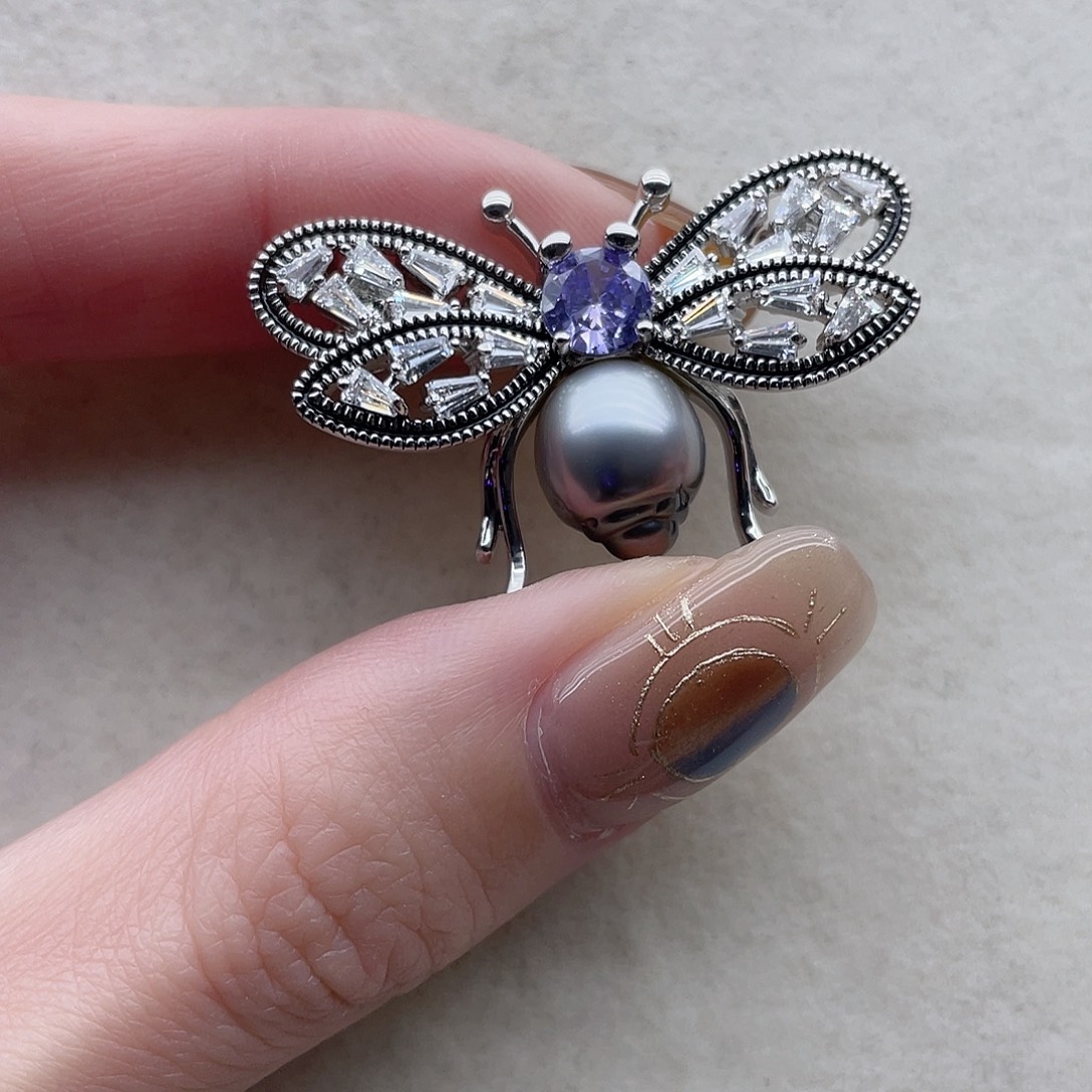 海水珍珠胸针18未镶嵌