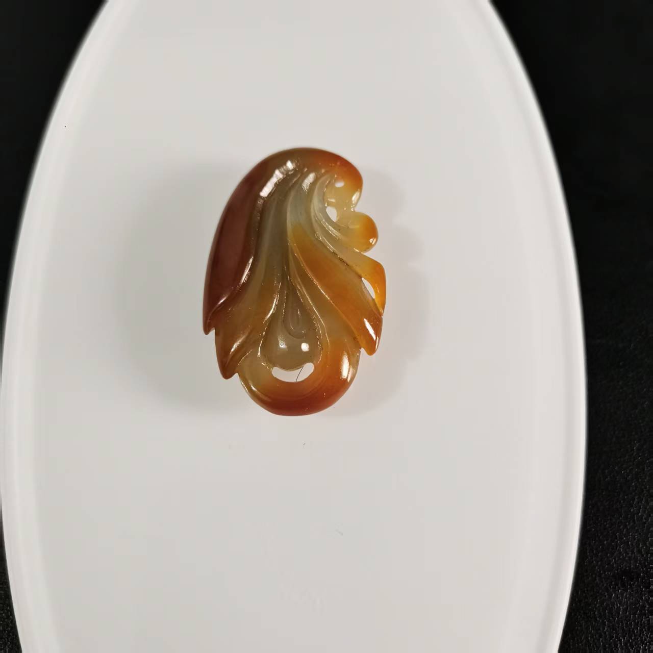 新疆和田玉玉兰花挂件