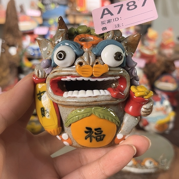 泥塑纯手工茶宠摆件