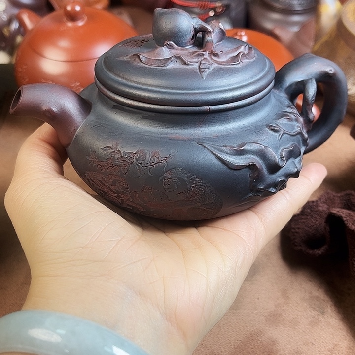 紫砂茶壶紫砂茶具微微微瑕瑕瑕