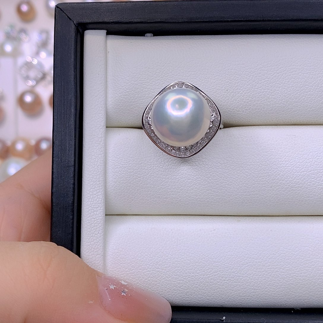 大***✿淡水珍珠银S925镶嵌颈饰