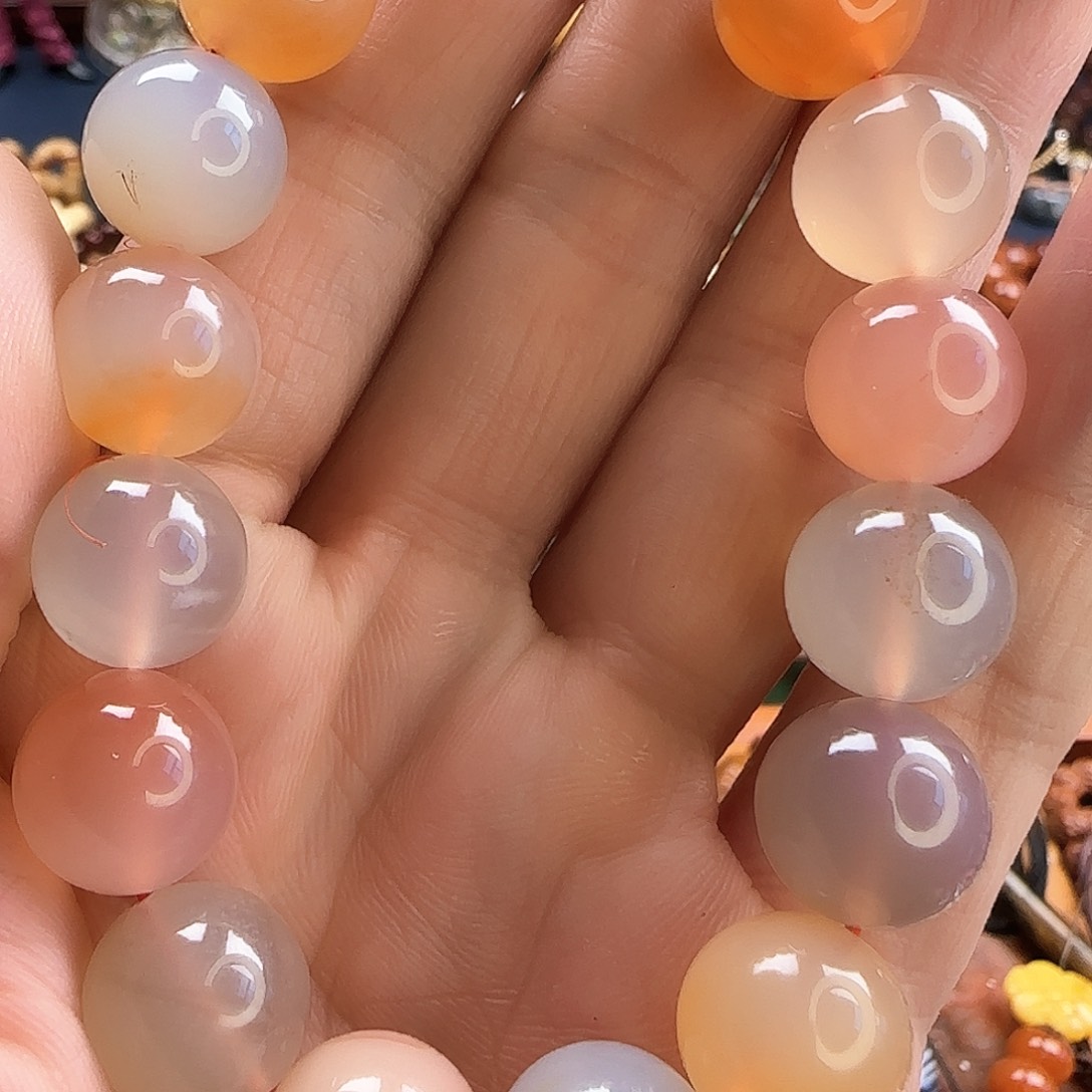 南红玛瑙手链未镶嵌