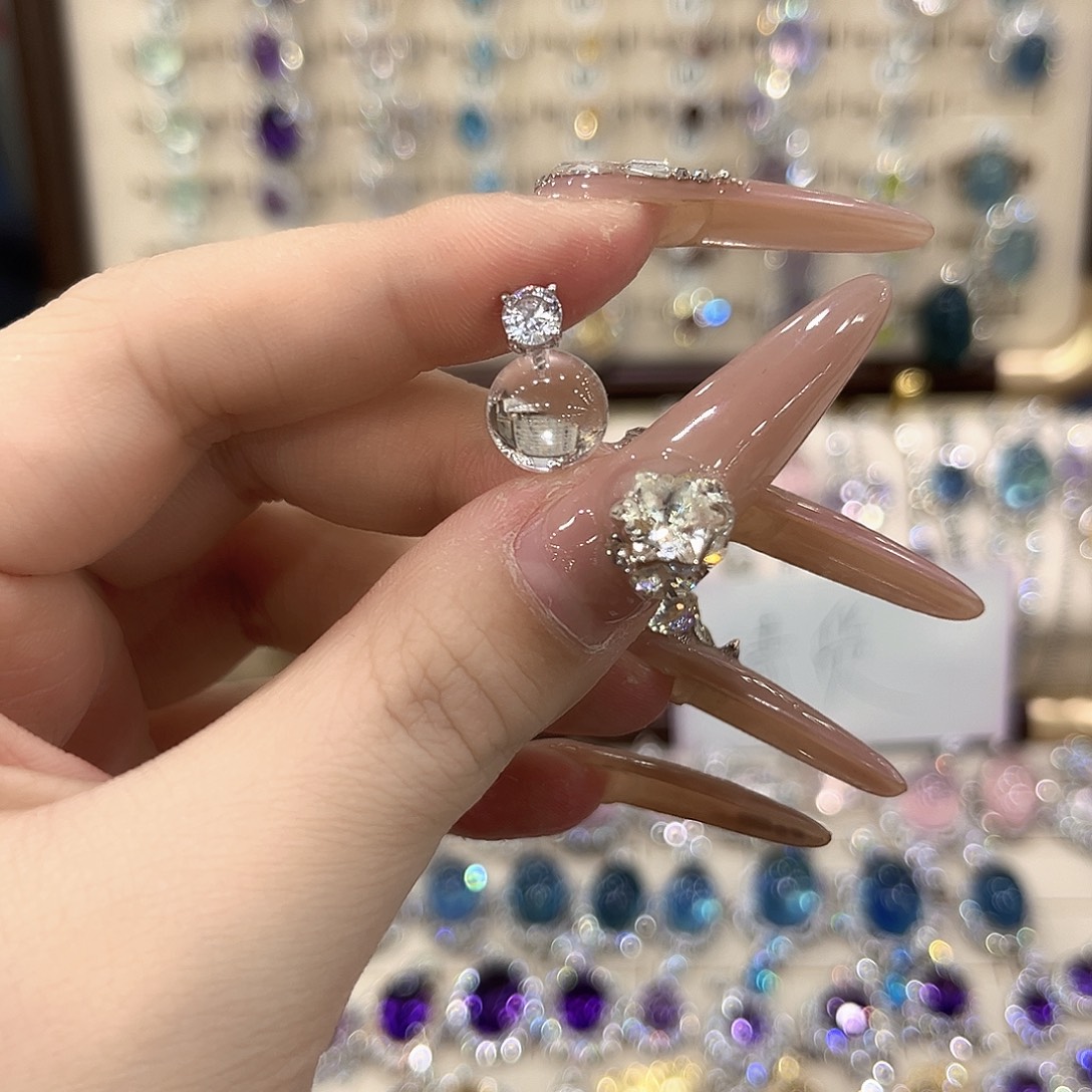 水晶银S925镶嵌戒指