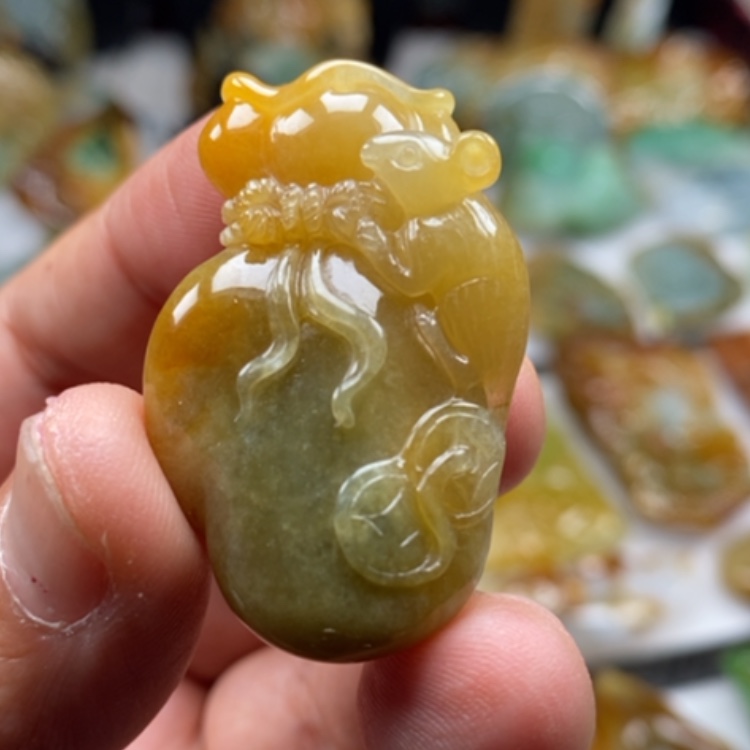【闪购商品】翡翠颈饰未镶嵌缅甸翡翠A货吊坠