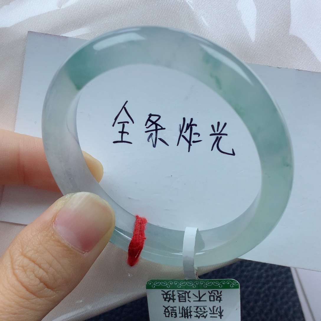 未镶嵌手镯翡翠缅甸天然翡翠A货51.7贵妃