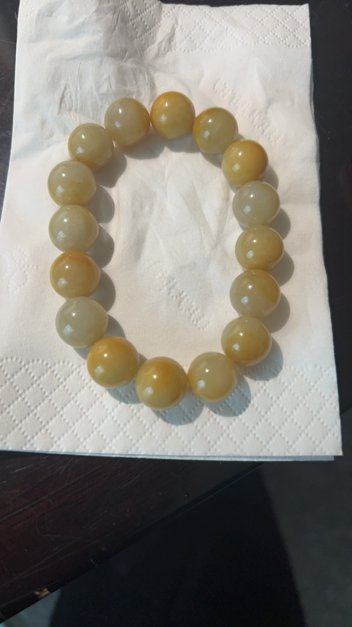 卡13天然翡翠手串珠子