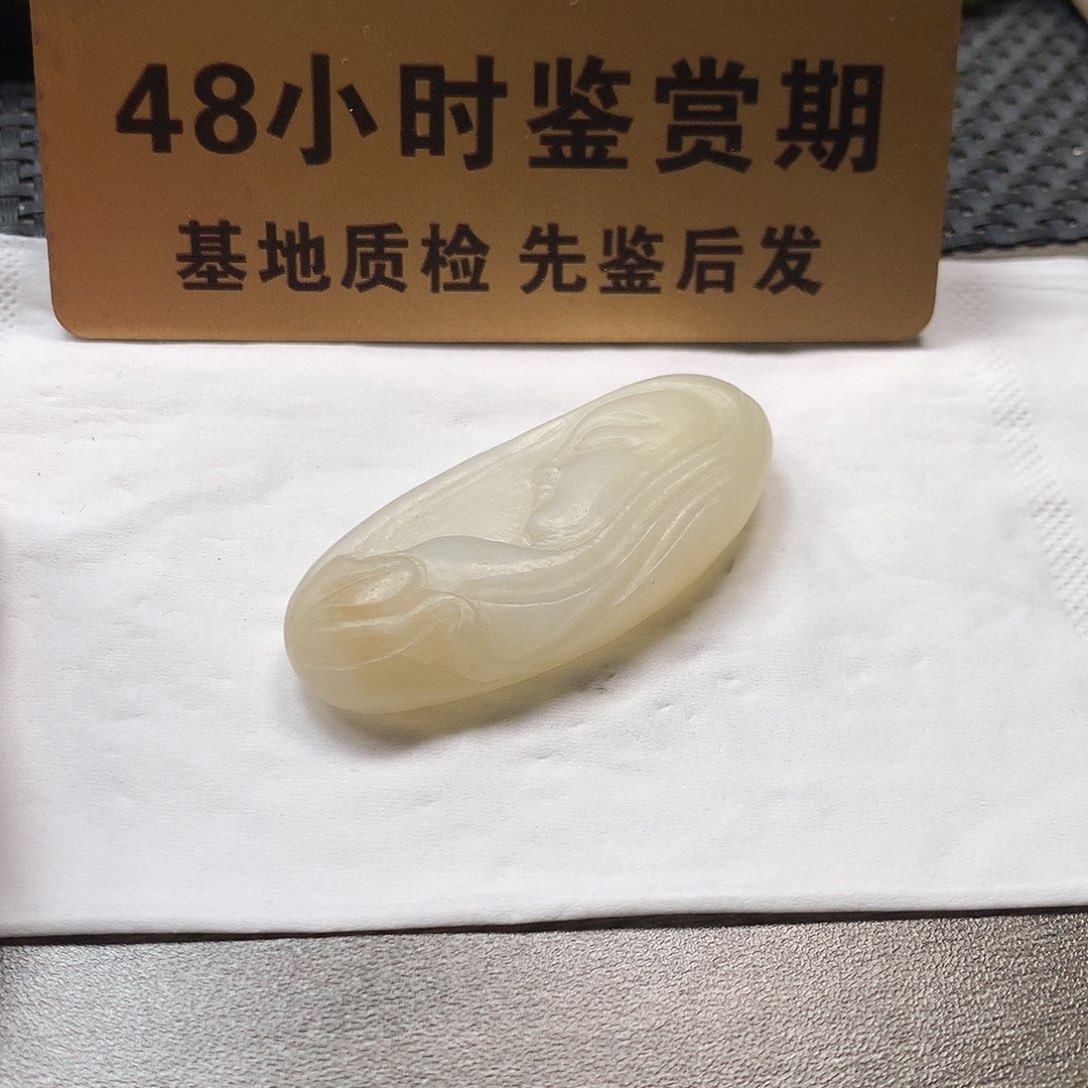 颈饰未镶嵌和田玉观音