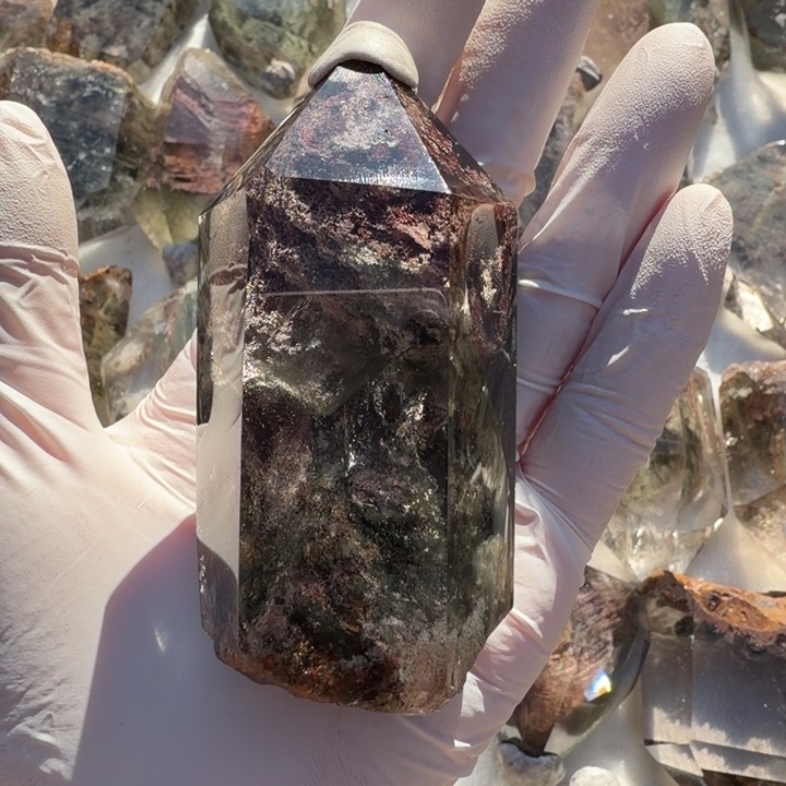 水晶未镶嵌手链幽灵摆件