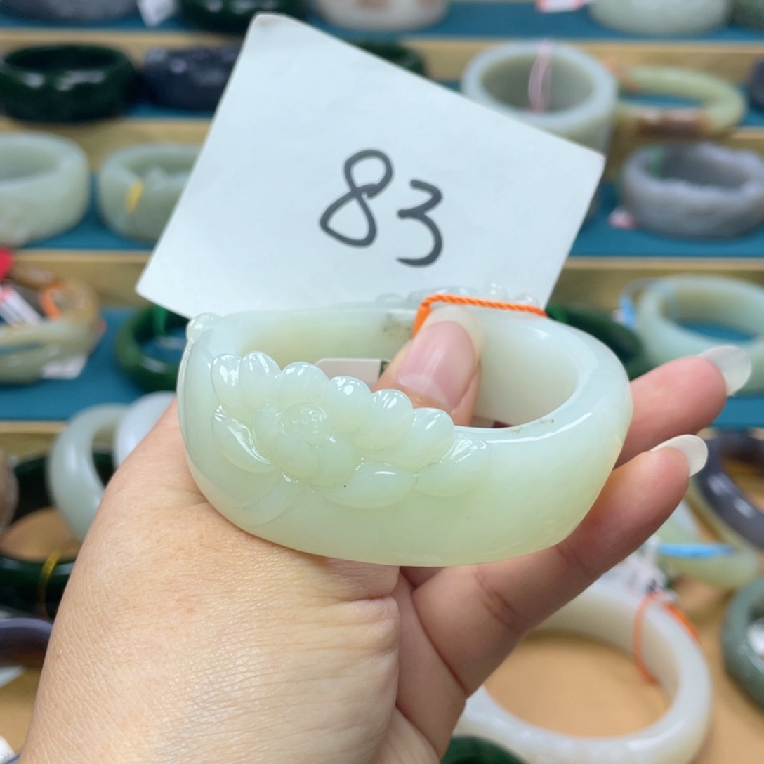 未镶嵌手镯和田玉圈口53